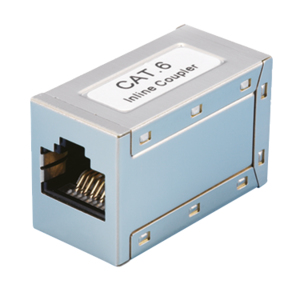 Inline coupler RJ45 Cat6A 1:1 Shielded LogiLink