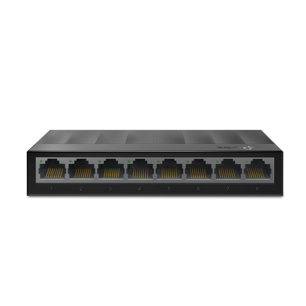 TP-Link 8Port 1Gbps LiteWave Plastic behuizing.