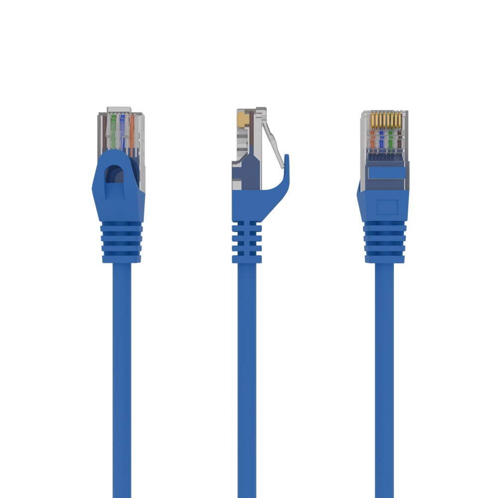 UTP Cat6 patchkabel, 0.5 m, blauw