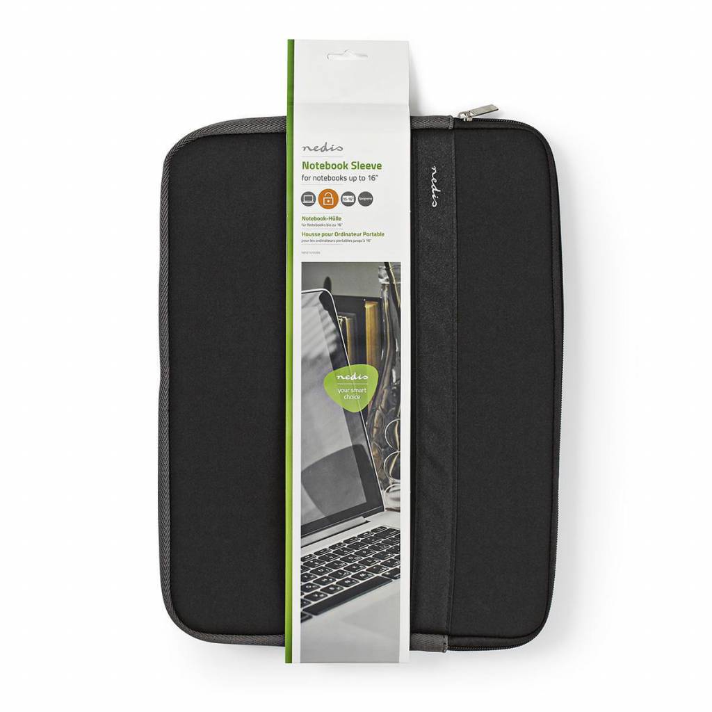 14"Notebook sleeve zwart