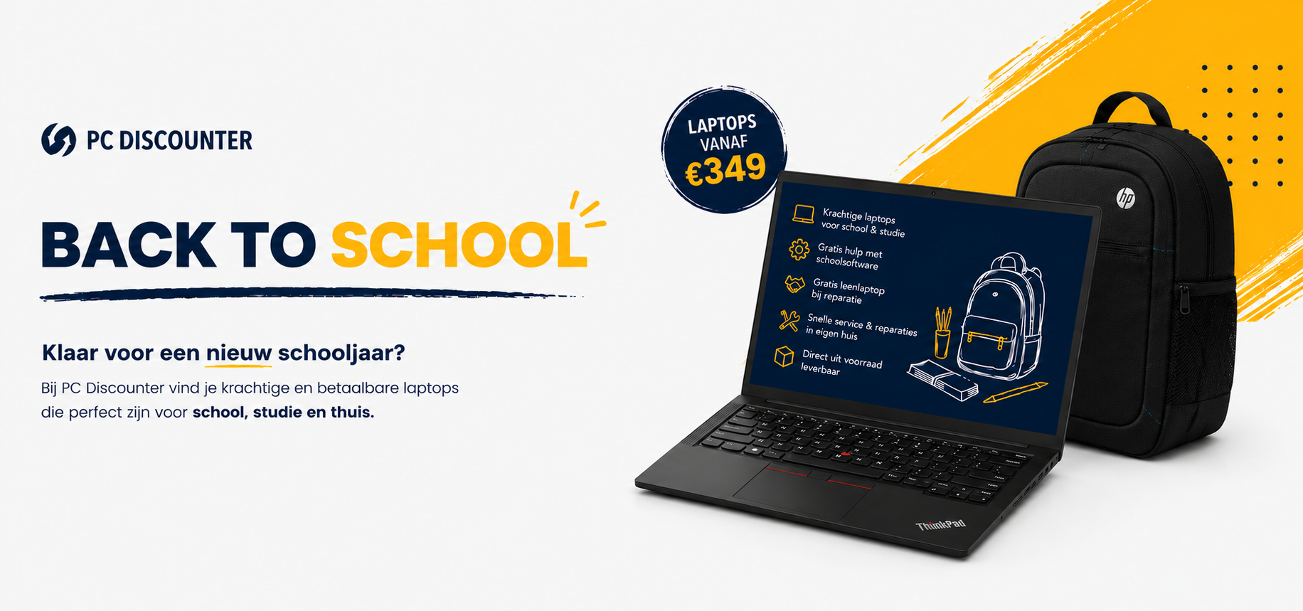 Speciaal voor scholen Laptops & schooldeals PC Discounter
