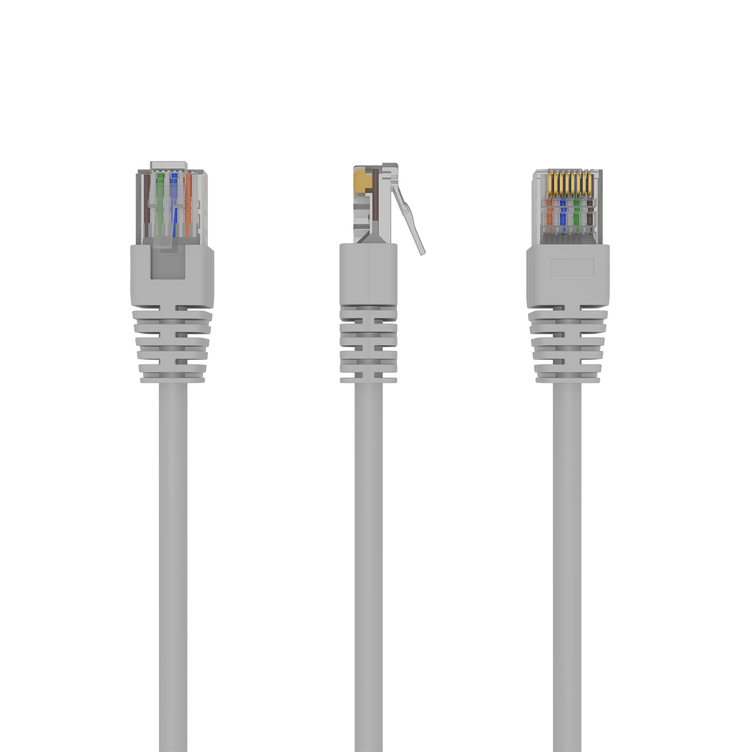 UTP Cat5E patchkabel, 0.5 m, grijs