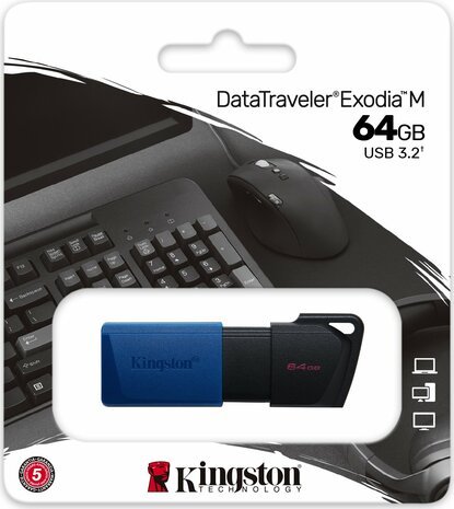 USB 3.2 FD 64GB Kingston DataTraveler Exodia - 18871566481 - 60004