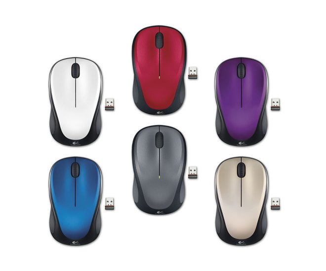 Logitech M235 Optical USB-A Zilver-Zwart Retail Wireless - 42308 9 - 42308