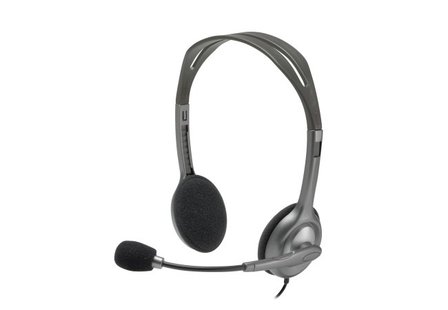Logitech Stereo Headset H111 3.5mm grijs - 55401 1 - 55401