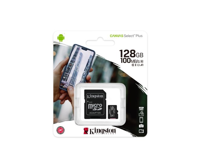 SDXC Card Micro 128GB Kingston UHS-I Canvas Select Plus - 58781 5 - 58781