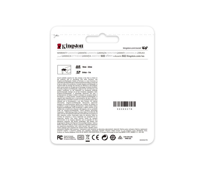 SDXC Card 128GB Kingston UHS-I Canvas Select Plus - 58784 4 - 58784