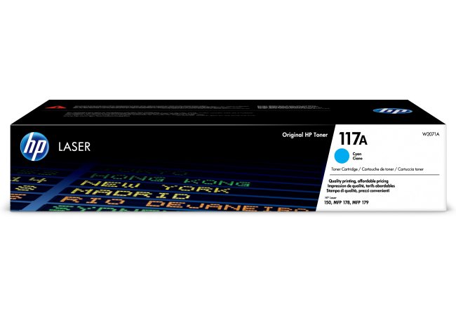HP No.117A Cyaan 700 pagina`s (Origineel) - 59361 1 - 59361