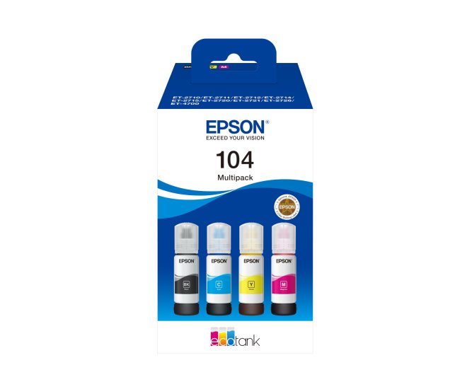 Epson 104 EcoTank Inktfles Multipack 260,0ml (Origineel) - 62681 1 - 62681