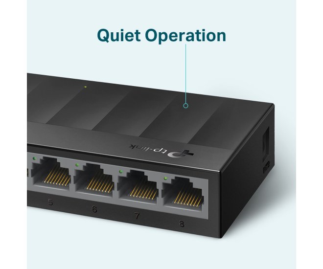 TP-Link 8Port 1Gbps LiteWave Plastic behuizing. - 62810 4 - 62810