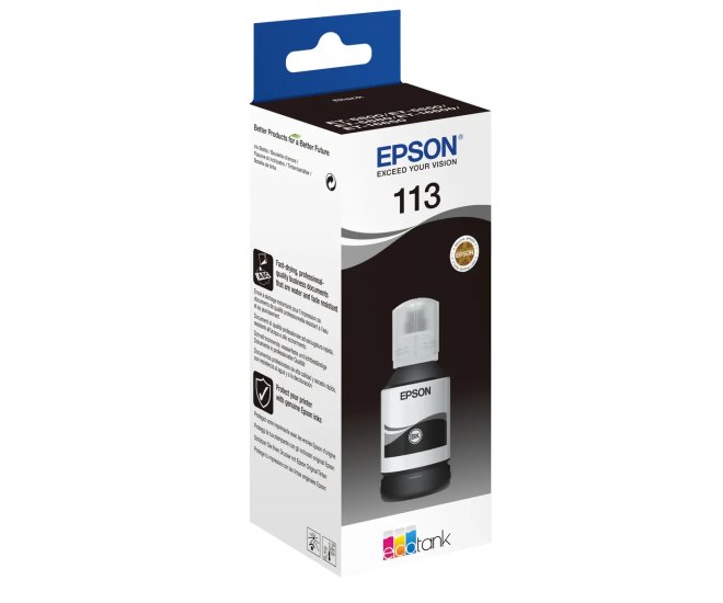 Epson 113 EcoTank Inktfles Zwart 127,0ml (Origineel) - 64622 2 - 64622