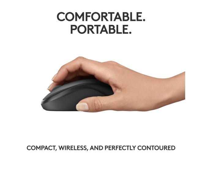 Logitech M240 Silent Optical USB-A Zwart Retail Wireless - 65165 5 - 65165