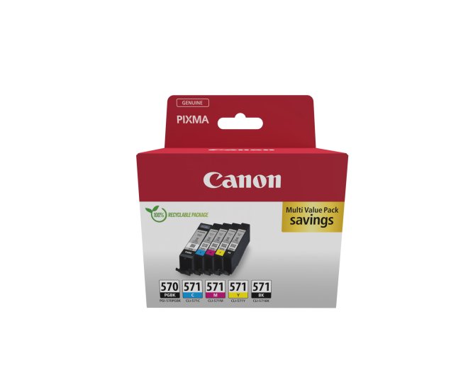 Canon (S) PGI-570 / CLI-571 Multipack 43,0ml (Origineel) - 66134 1 - 66134