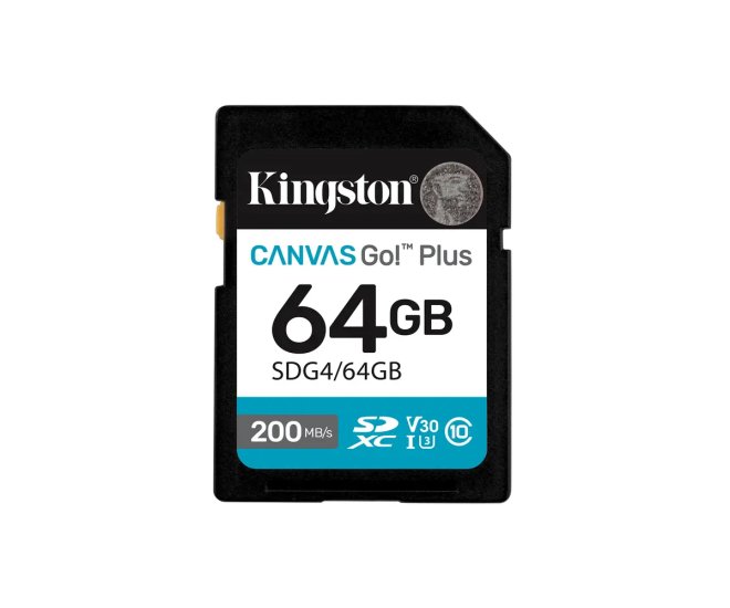 SDXC Card 64GB Kingston U3 V30 Canvas Go! Plus - 68171 1 - 68171