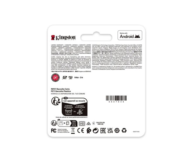 SDXC Card 64GB Kingston U3 V30 Canvas Go! Plus - 68171 4 - 68171