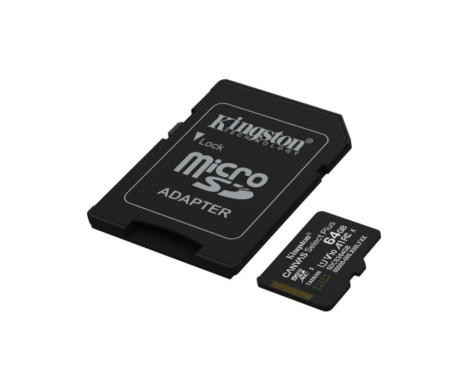 SDXC Card Micro 64GB Kingston UHS-I Canvas Select Plus - 68374 2 - 68374