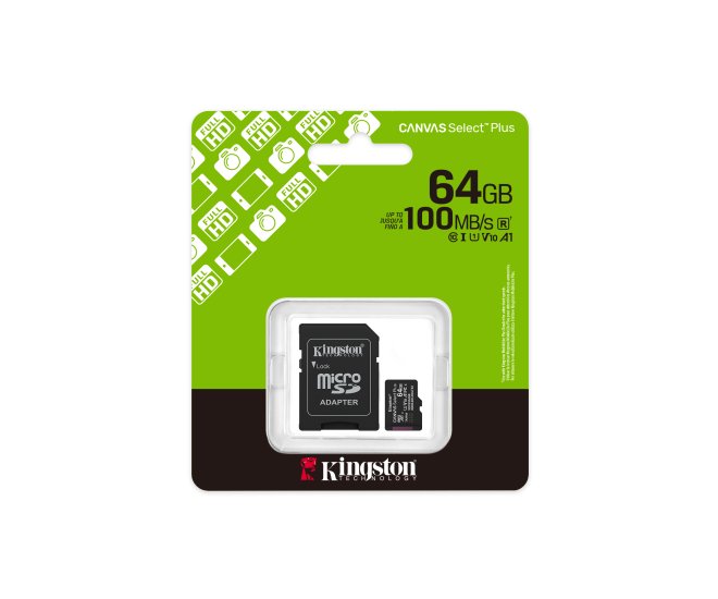 SDXC Card Micro 64GB Kingston UHS-I Canvas Select Plus - 68374 5 - 68374