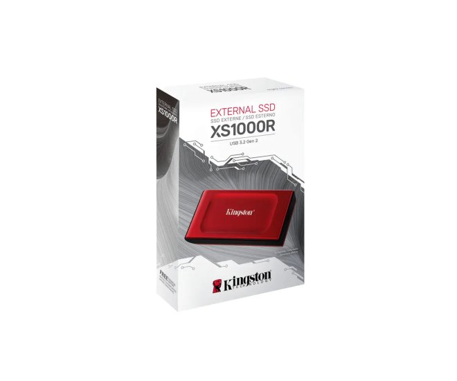 1TB Kingston XS1000 Rood/USB-C/1050/1000 - 69502 5 - 69502