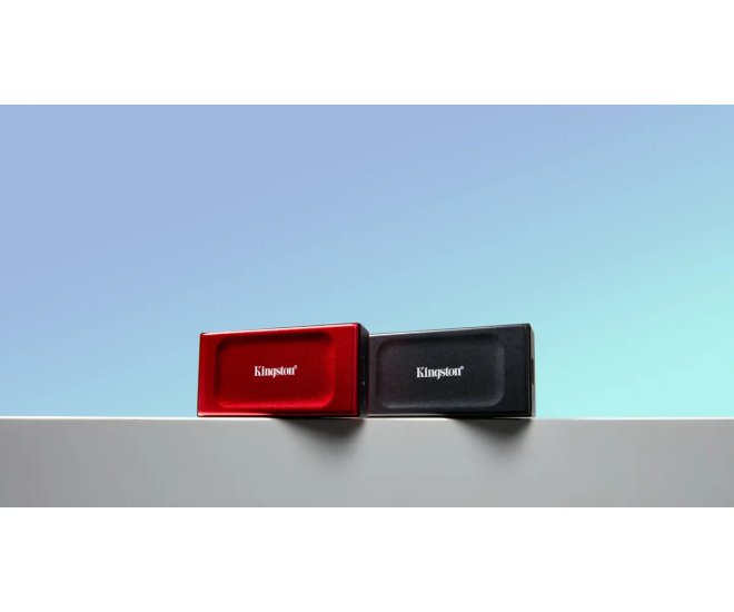 1TB Kingston XS1000 Rood/USB-C/1050/1000 - 69502 9 - 69502