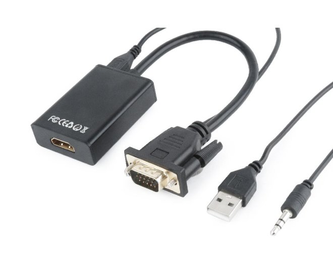 VGA naar HDMI adapterkabel met audio, 0,15 m - A vga hdmi 01 website image ce6a0388 a997 441a bdb0 d4ad4cd95b11 - A-VGA-HDMI-01