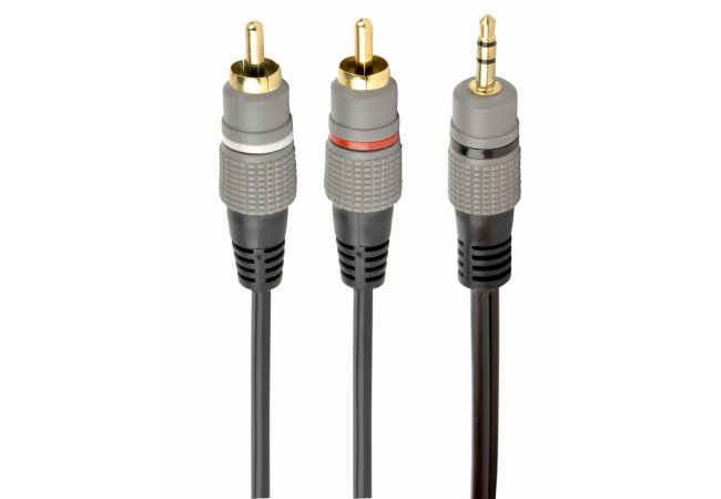 3.5 mm stereo adapter naar 2x RCA adapter, 1.5 m kabel, metalen connectoren - Cca 352 15m website image b7d40a21 eb18 40cc 9739 a51a5fe303c2 - CCA-352-1.5M
