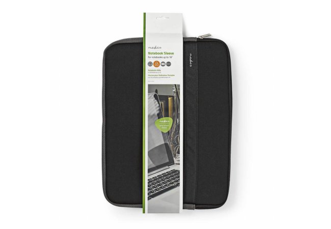 16"laptop sleeve 16" zwart - Image1 1 - nbse15100bk