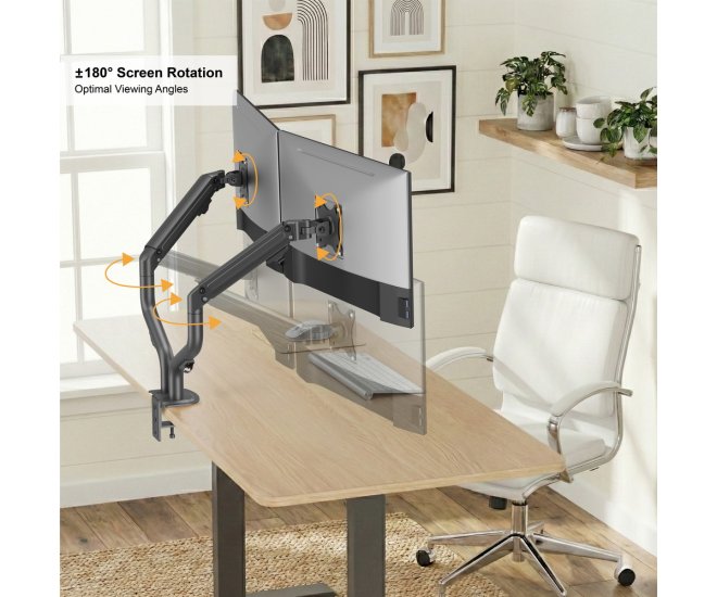 Dubbele monitorarm met gasveer (zwenkbaar), 17''-32'' - Ma da2 02 website image 29a90ba7 b19c 486f 9588 08ff382fe0c5 - MA-DA2-02