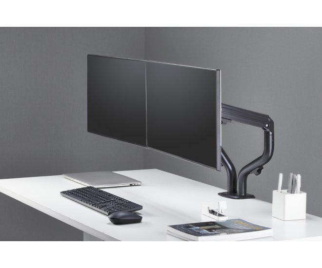 Dubbele monitorarm met gasveer (zwenkbaar), 17''-32'' - Ma da2 02 website image ff18d285 e242 4a62 8be4 6fa2309f77f0 - MA-DA2-02
