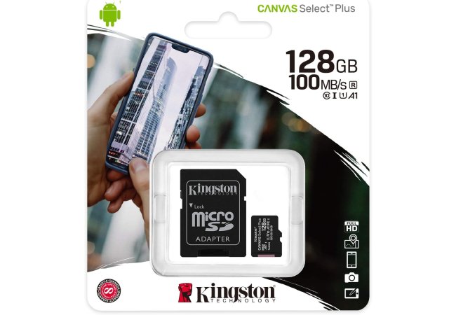 SDXC Card Micro 128GB Kingston UHS-I Canvas Select Plus - Sd 128 - 68815