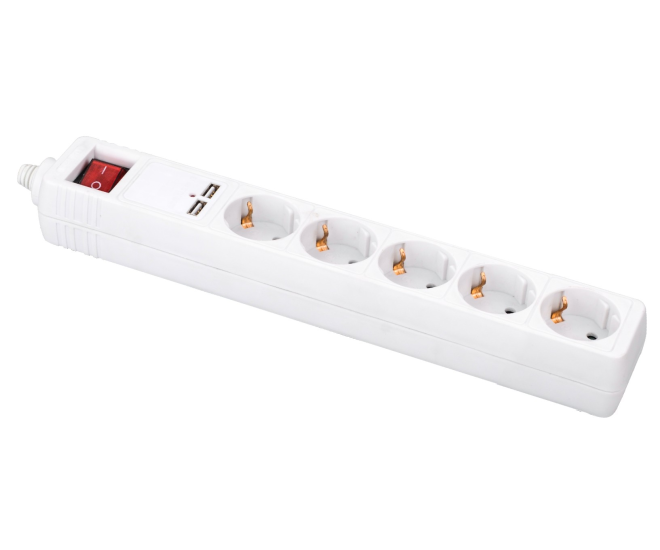 Stekkerdoos met USB-oplader, 5 stopcontacten, 1,5 m, 2x USB, zwart - Spg5 u2 5 02 website image 231cd1d2 c9ab 49e7 99b8 db8f4e9133c5 - SPG5-U2-5-02